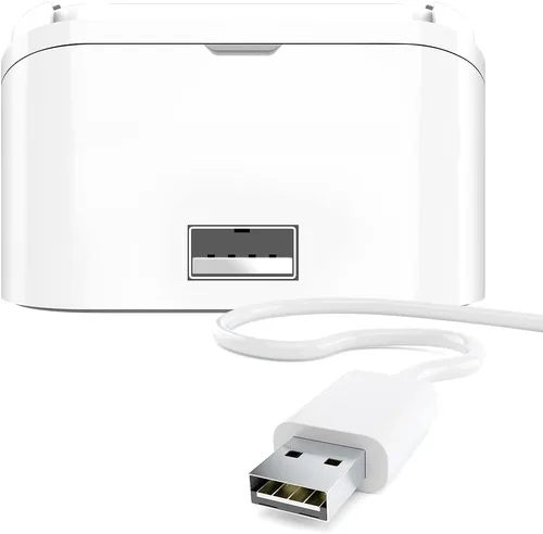 Vista 4 de Base compatible con Square Reader de 2ª generación, estación de acoplamiento USB, color blanco