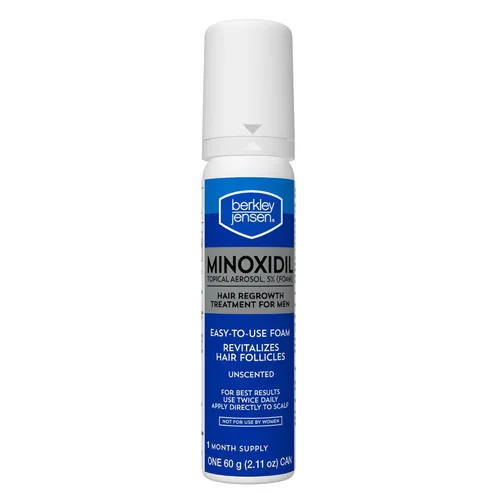 Vista 2 de Berkley Jensen Espuma de minoxidil para hombre para pérdida de cabello y regeneración del cabello, tratamiento tópico de minoxidil