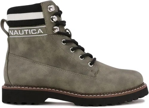 Vista 2 de Nautica Women's Hiking Winter Boot Explorer Dress Ankle Bootie (Lace-UpZipper)