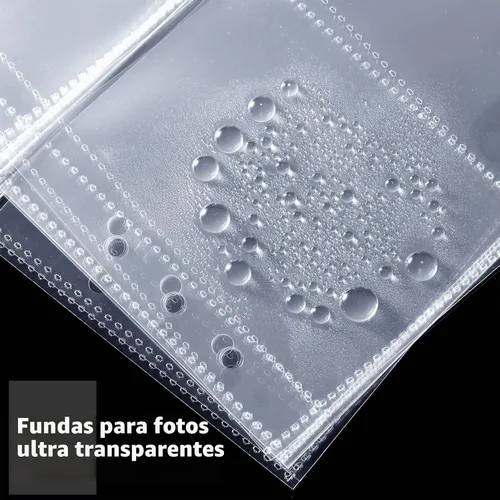 Vista 6 de 30 bolsillos para carpetas transparentes de 5.3 x 8.2 pulgadas, fundas para tarjetas de fotos para 6 anillas, A5