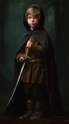 Vista 2 de Capa de bruja con capucha renacentista verde con capucha, disfraz medieval de hobbit para Halloween