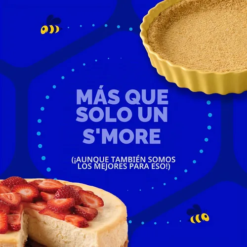 Vista 9 de HONEY MAID Graham Crackers, aperitivos para el almuerzo, tamaño de fiesta, 28.8 onzas 0.28 oz de grano entero por porción de 1.06 oz, hecho