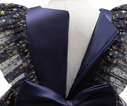 Vista 4 de Nileafes Vestido de princesa de tul para niñas pequeñas, vestido tutú de fiesta