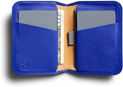 Vista 2 de Bellroy Apex - Funda delgada (billetera delgada de piel plegable, protección RFID), PepperBlue, Cartera Rfid