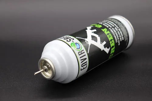 Vista 3 de Gas verde seguro para el medio ambiente: propulsor de Airsoft premium para fuerzas del orden, militares y entusiastas (2 latas) 13.5 onzas líquidas