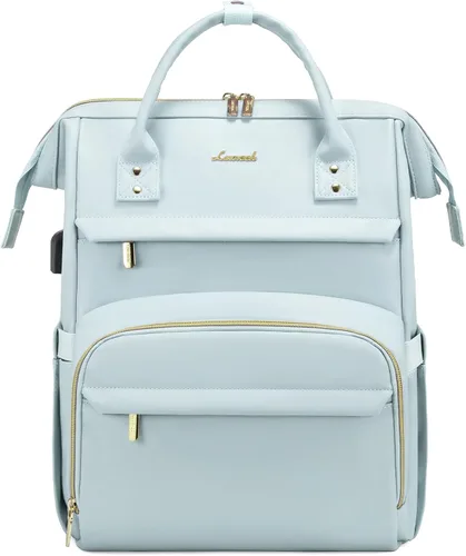 Vista 25 de LOVEVOOK - Mochila para laptop para mujer, mochila de moda para mujer.., 15,6 pulg.