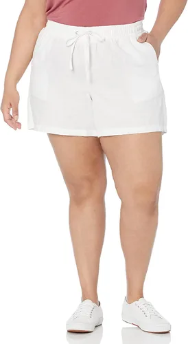 Vista 5 de Tienda Essentials Pantalón corto de lino con cordón de 5 pulgadas