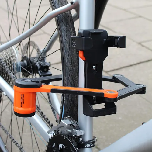 Vista 5 de Kryptonite Evolution 790 - Candado plegable para bicicleta, compacto, ligero, de alta seguridad, antirrobo, plegable, con 2 llaves y soporte