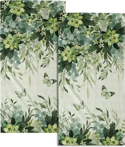 Vista 56 de Giwawa Juego de 2 toallas de mano con diseño de camión americano del 4 de julio, toallas de baño para el Día de la Independencia, suaves
