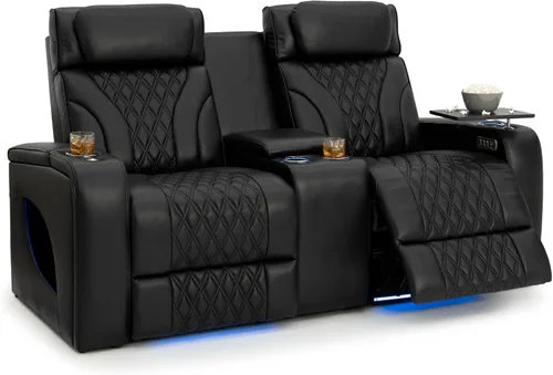 Vista 15 de Seatcraft Armada LT - Sofá de cine en casa con mesa plegable Negro