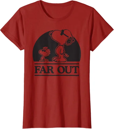 Vista 46 de Peanuts Woodstock 50th Anniversary Far Out Snoopy - Camiseta Blanco