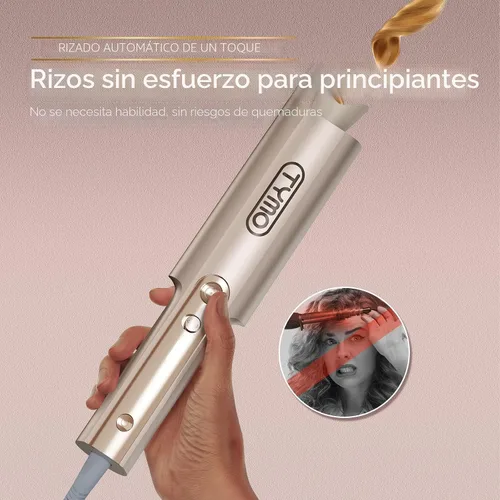 Vista 2 de Rizador Automático Rotativo Mejorado - TYMO CurlPro Plus Varita de Rizar de Barril Largo para Cabello Largo, Rizador de Pelo Cerámico para Mujeres