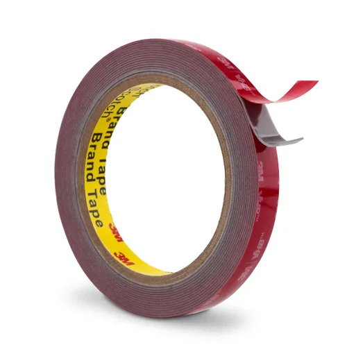 Vista 20 de Cinta adhesiva de doble cara resistente de 1/4 pulgada x 4.7 metros, cinta adhesiva de montaje de espuma impermeable 5925 para automotriz, tira