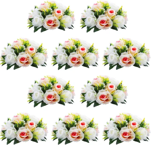 Vista 63 de NUPTIO Rosas Artificiales Negras Flores: Ramo de Flores Falsas Decoraciones de Halloween - 15 Cabezas Centros de Mesa de Rosas Artificiales con Base