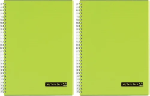 Vista 7 de Maruman Septcouleur - Cuaderno rayado - A5, 5.83 x 8.27 pulgadas, 80 hojas/160 páginas, diario de papel rayado universitario de 0.276 in, espiral