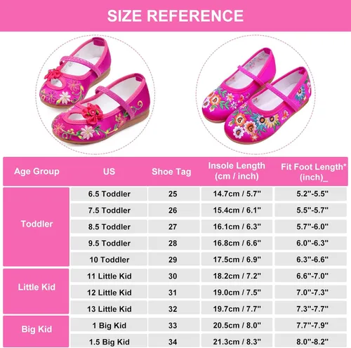 Vista 2 de Zapatos de disfraz de Encanto para niñas, Mirabel Isabela Madrigal, bordado floral, Mary Jane, zapatos planos, zapatos de vestir de princesa
