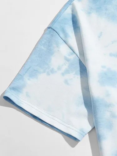 Vista 4 de Romwe Conjunto de pantalones cortos para correr de verano para hombre, 2 piezas