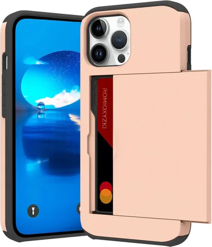 Vista 31 de ZIYE Compatible con iPhone 12 Pro Max Funda tipo cartera con tarjetero, Funda de dos capas antiarañazos con bolsillo oculto, Funda protectora a Verde
