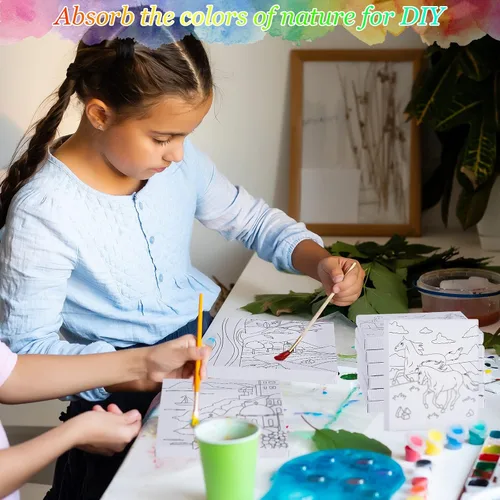 Vista 6 de 12 piezas de arte en lienzo de contorno predibujado de 4 x 4 pulgadas, tablas de pintura de lienzo estirado para el primer y último día de escuela