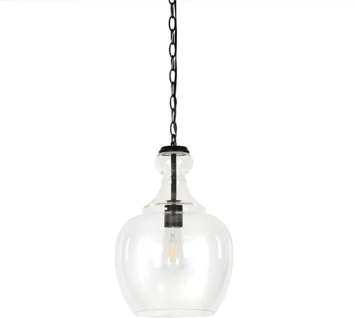 Vista 4 de Henn&Hart Lámpara colgante de 11 pulgadas con cable ajustable de 6 pies Negro