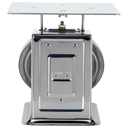 Vista 7 de Tada Báscula mecánica de cocina de acero inoxidable de 44 libras, báscula de alimentos resistente con control de porciones, báscula de alimentos