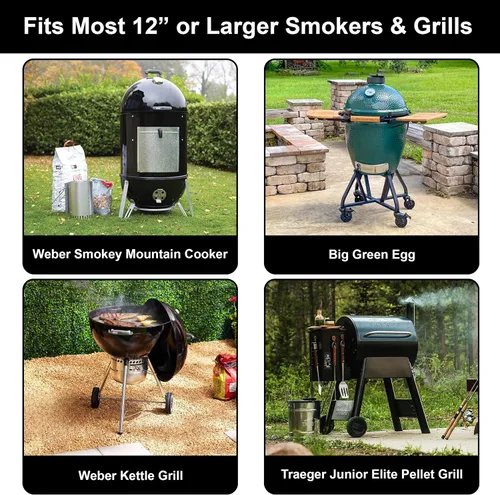 Vista 3 de Sorbus Parrilla antiadherente para costillas – estante para asar de acero bañado en porcelana – apto para 4 costillares para asar y barbacoa