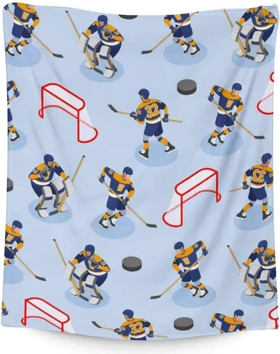 Vista 10 de Regalos de hockey - Manta de hockey sobre hielo para niños - Mantas para niños pequeños para niñas - Mantas suaves y mullidas de 30"x40" para niños