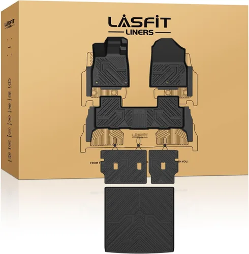 Vista 15 de LASFIT Tapete de maletero para Honda Civic Sedan 2016-2021, apto para todo tipo de clima, revestimiento de maletero, bandeja de carga, bandeja