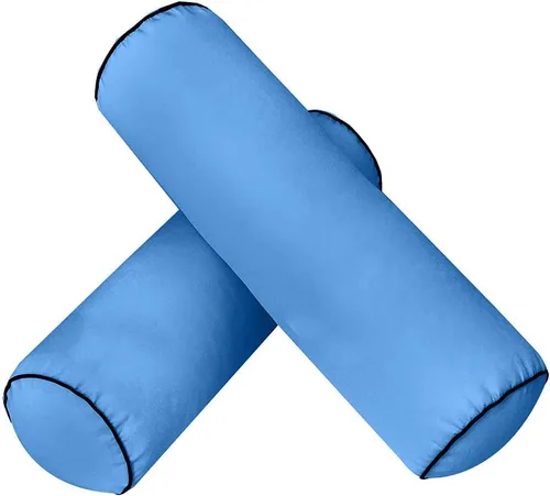 Vista 5 de *Solo funda* Funda de almohada estilo 6 para cuna de 50 x 8 pulgadas, ribete ribete de contraste AD102