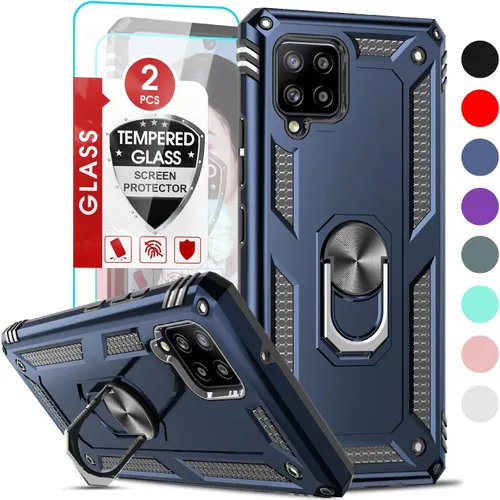 Vista 33 de LeYi Funda para Samsung Galaxy A05 (no compatible con A05S) con protector de pantalla y protector de lente de cámara, funda resistente de grado Negro