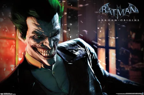 Vista 9 de Trends International DC Comics - Póster de pared de Arkham Origins de Arkham Origins, 14.725 x 22.375 pulgadas, versión enmarcada de madera