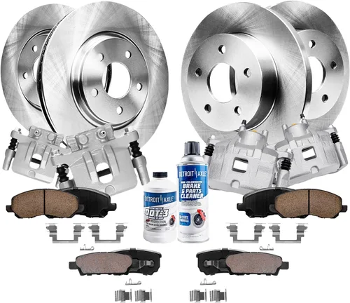 Vista 41 de Detroit Axle - Rotores de freno para Chrysler 200 2015 2016 2017, Rotores de freno de disco de reemplazo: 12.01" pulgadas delantero y 10.95