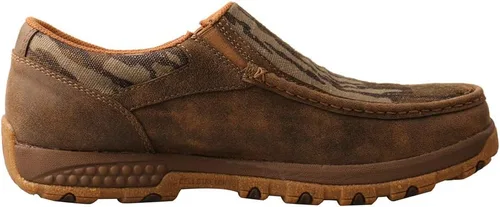 Vista 2 de Twisted X Moc de conducción Chukka con cordones para hombre con CellStretch