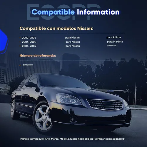 Vista 2 de ECCPP Par de unidades de montaje para cubo de rueda trasera izquierda y derecha para Nissan con 5 lengüetas