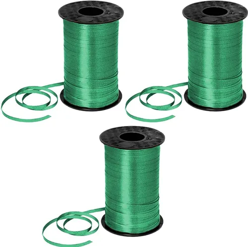 Vista 50 de PMU Tira de cinta rizadora negra de 500 yardas x 3/16 pulgadas para envolver regalos, decoración de cumpleaños, celebraciones, fiestas, accesorios
