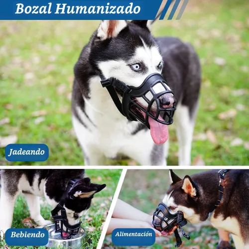 Vista 7 de BARKLESS Bozal para perro, bozal de cesta anti mordeduras para perros