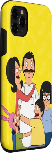 Vista 3 de Funda para iPhone 11 Pro Max Bob Burgers Bob Linda Gene Tina Louise Family Hug