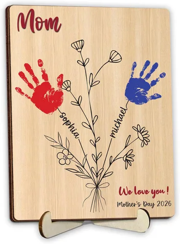 Vista 20 de Regalos personalizados de béisbol con texto en inglés «We Caught the Best Dad», regalos para el Día del Padre de parte del hijo, marco de madera