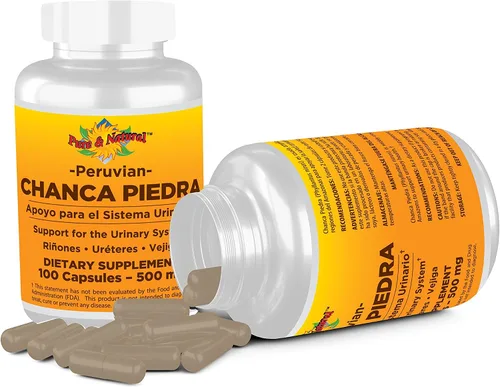 Vista 5 de Chanca Piedra 100 unidades – 500 mg rompepiedras peruano de materia prima – 2 cápsulas por porción trituradora de piedras