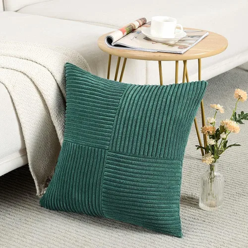 Vista 118 de Fancy Homi - Paquete de 2 fundas de almohada decorativas de color verde oliva pequeñas de 12 x 12 pulgadas para sala de estar, sofá, cama