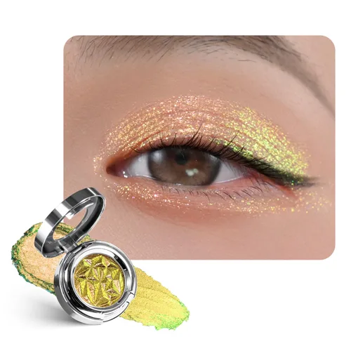 Vista 25 de CHARMACY Star Bomb - Sombra de ojos multicolor con purpurina, paleta de sombras de ojos que cambian de color, sombras de ojos en crema altamente