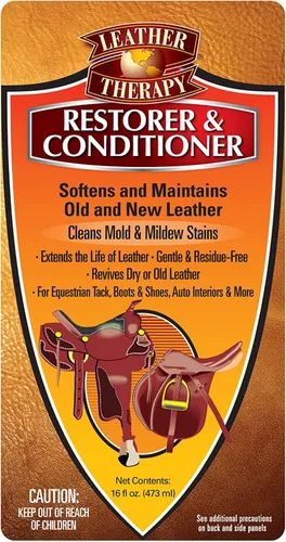 Vista 2 de Leather Therapy Restaurador y acondicionador premium, 16 onzas