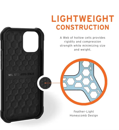 Vista 6 de URBAN ARMOR GEAR UAG - Funda protectora para iPhone 12 Mini, pantalla de 5.4 pulgadas, ligera, resistente, a prueba de golpes, delgada y resistente
