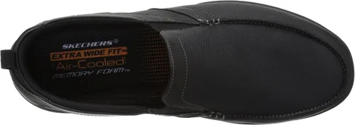 Vista 5 de Skechers Ajuste relajado para hombre Harper - Mocasín Forde, Negro