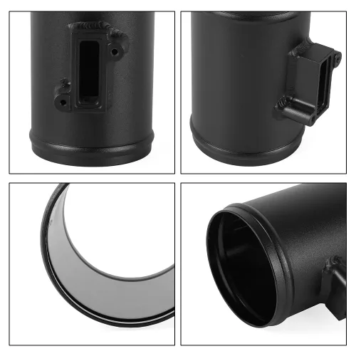 Vista 6 de BARTOO 3" Medidor de flujo de aire Base MAF Sensor Mount para Nissan Honda Negro
