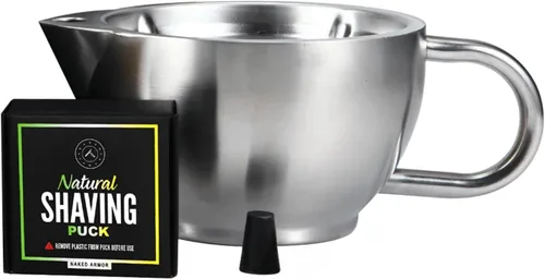 Vista 12 de Naked Armor Savanna - Juego de taza de afeitado – Scuttle de porcelana hecha a mano para afeitados de espuma caliente, incluye cepillo apto