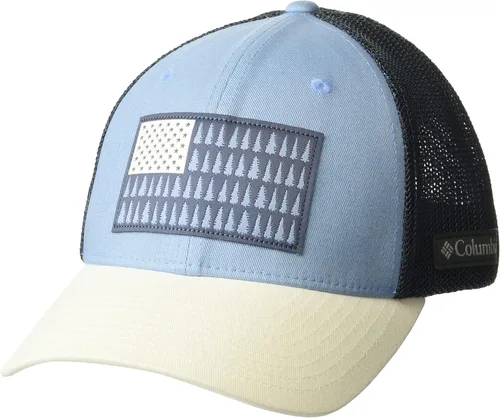 Vista 17 de Columbia Bola de malla unisex con bandera de árbol Verde oliva/azul marino universitario