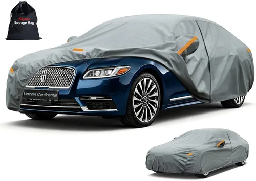 Vista 215 de Kayme Funda de Coche de Servicio Pesado Impermeable para Todo Tipo de Clima, Ajuste Personalizado para Tesla Model S, Cubierta Exterior Completa