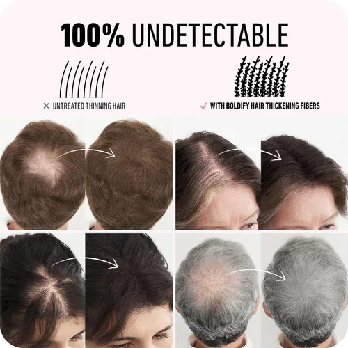 Vista 5 de BOLDIFY Fibras capilares (1.01 oz) – Rellena el cabello fino y fino para un aspecto más completo y grueso al instante – 14 tonos para mujeres