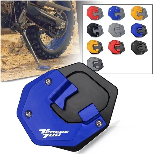 Vista 2 de Almohadilla de soporte para motocicleta TENERE 700 2022 2023 para Yamaha y aha Tenere 700 XTZ 700 T700 2019 2020 2021 Soporte lateral de motocicleta